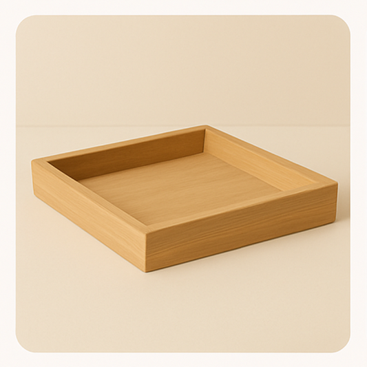 J’reii Wooden Utility Tray – Natural Maple Square