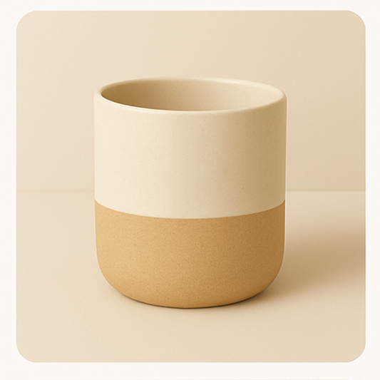 J’reii Stoneware Mug – Sandstone Cream Two-Tone