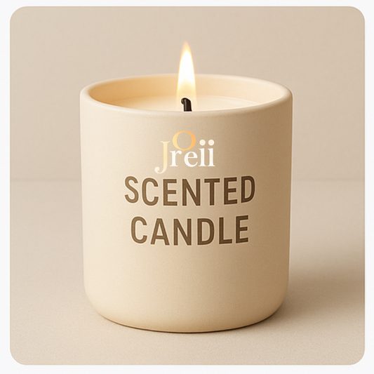 J’reii Signature Scented Candle – Warm Vanilla Glow